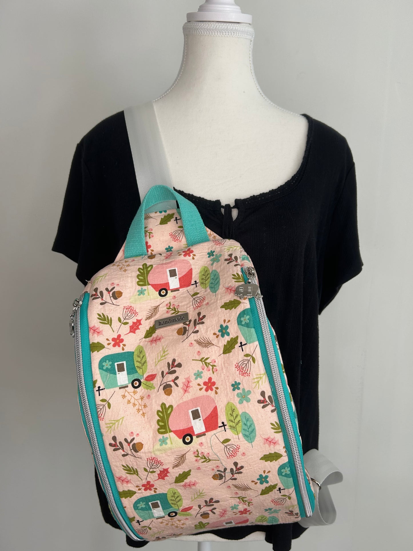 Floral Camping Lind Sling Backpack