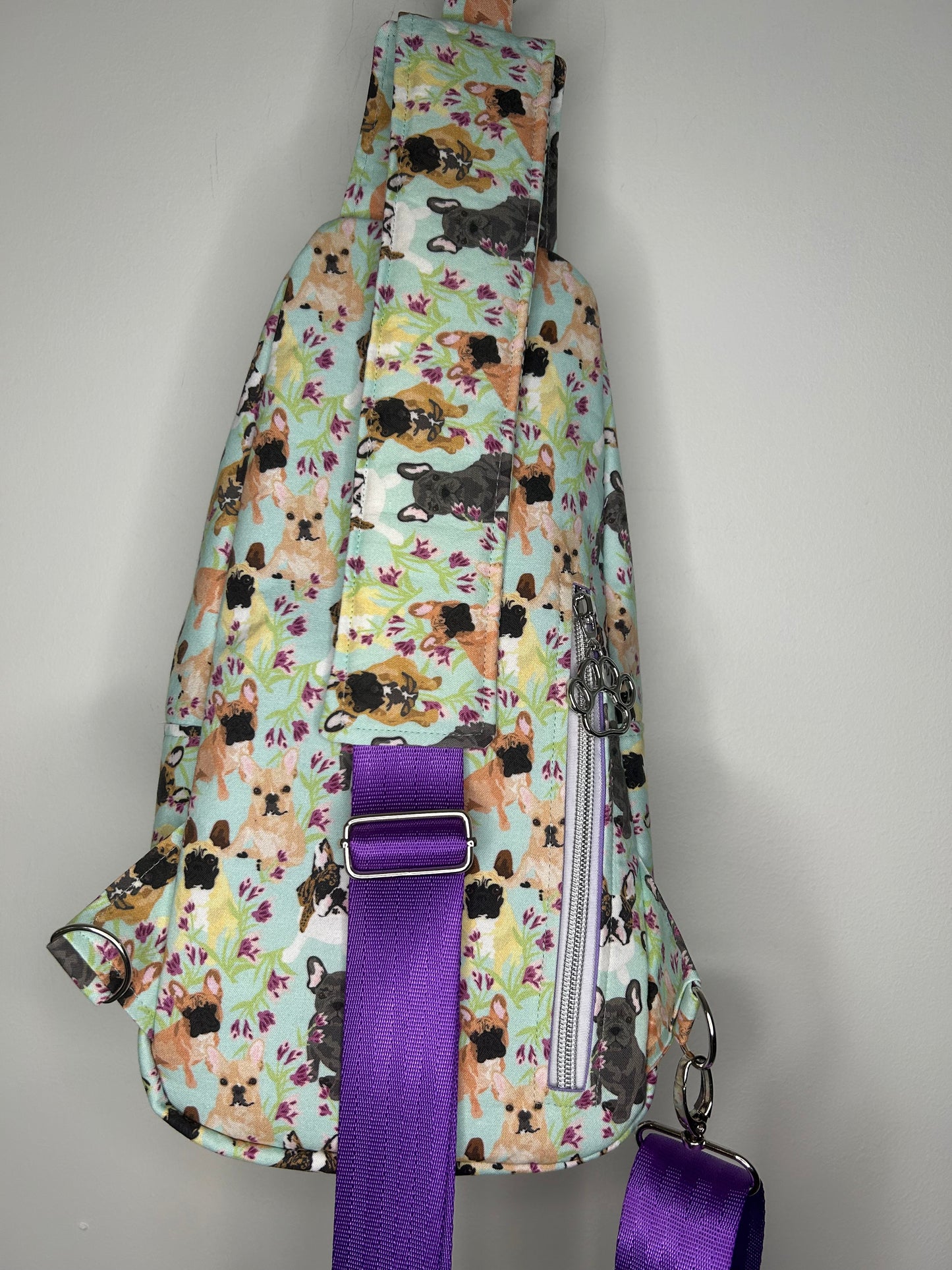 Frenchie Fields Retro Sling Backpack