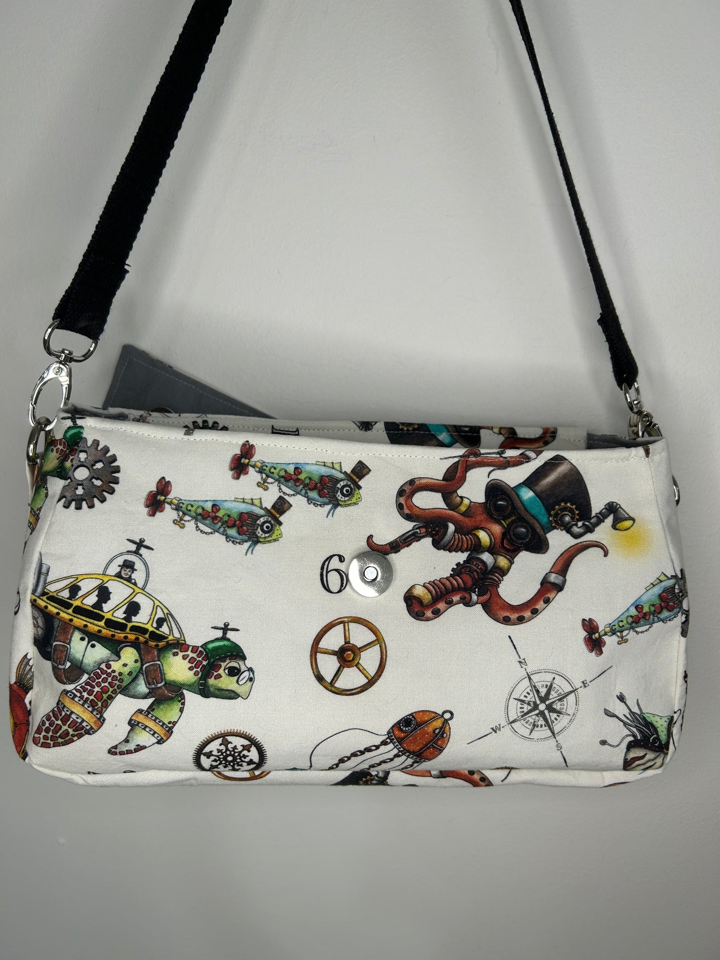 Aquatic Steampunk Ava Shoulder or Crossbody Bag Purse